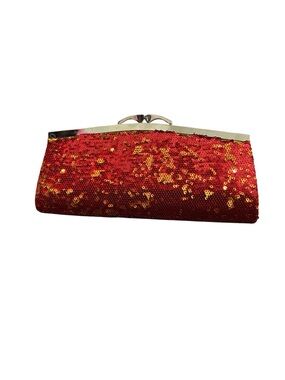J Francis Red Sequin Evening Clutch.   Item# 149